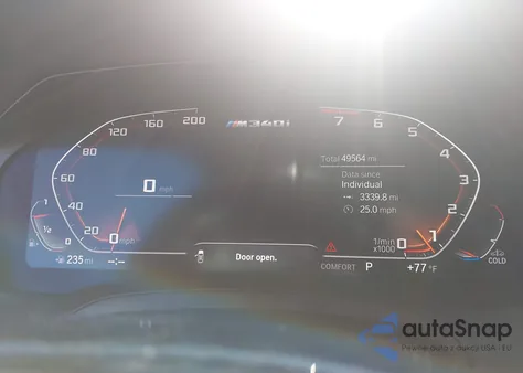 2020 BMW 3 Series M340I xDrive z USA, uszkodzony, nr VIN WBA5U9C0XLFH31546